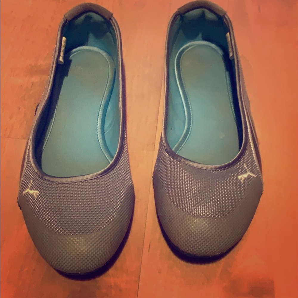 Puma Silver Ballet Flats
